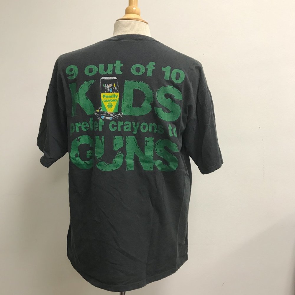 Pearl Jam 1992 90s Vintage Choices Nice Man kids crayons guns graphic rare